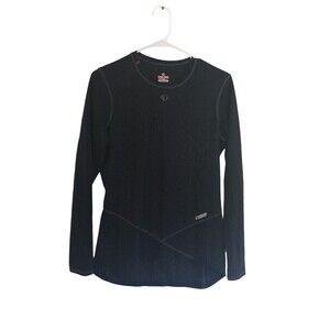 Pearl Izumi Top Women's Size Large Black Pro Series Long Sleeve Athletic